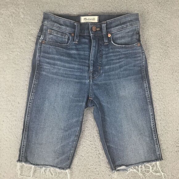 Madewell Pants - Madewell Jean Shorts Womens Blue Size 23 Cut Off 10" High Rise Skinny